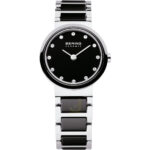 Bering 25mm Black Ceramic Ladies Watch 10725-742