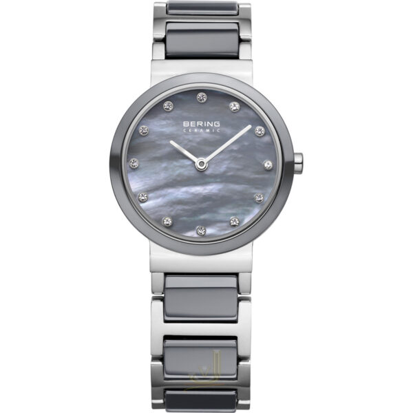 Bering 29mm Grey Ceramic Ladies Watch 10725-789