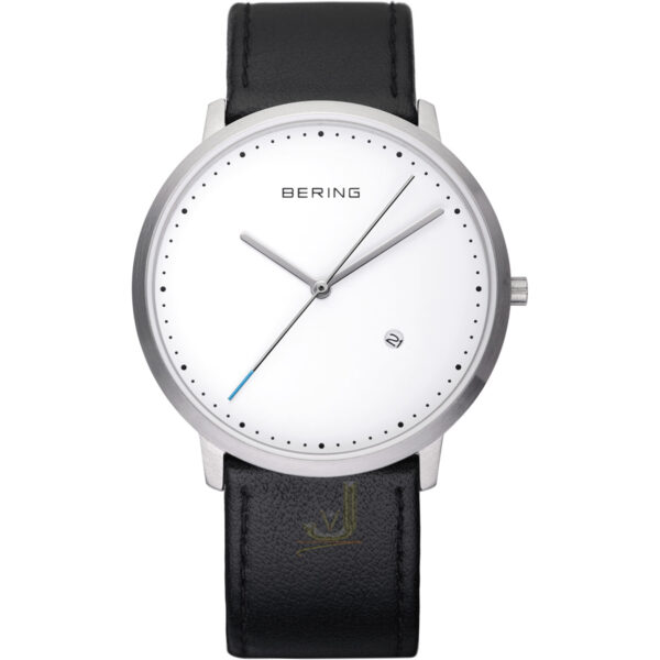 Bering Classic Leather Strap Gents Watch 11139-404