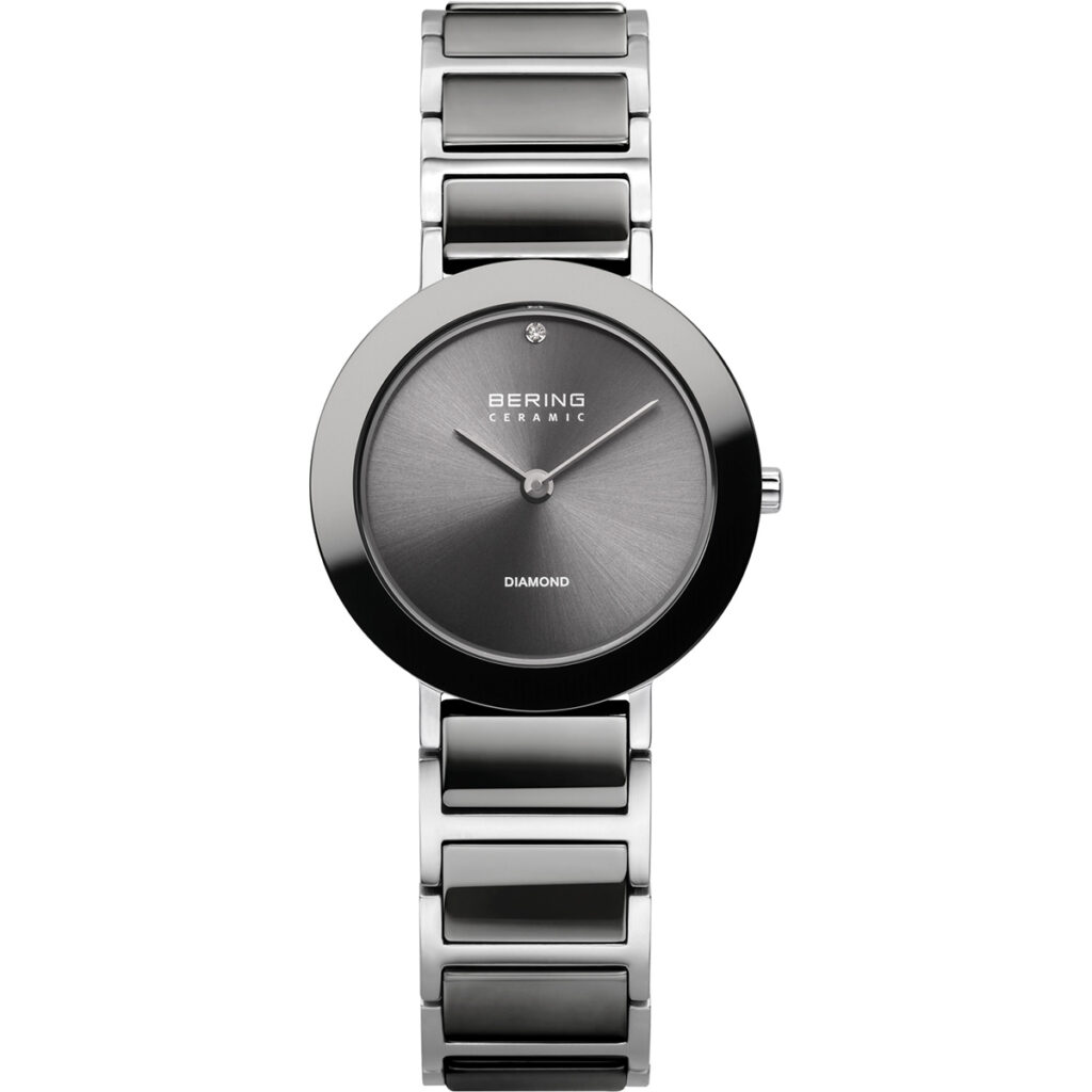 Bering Polished All Grey Ceramic Charity2 Watch 11429-Charity2