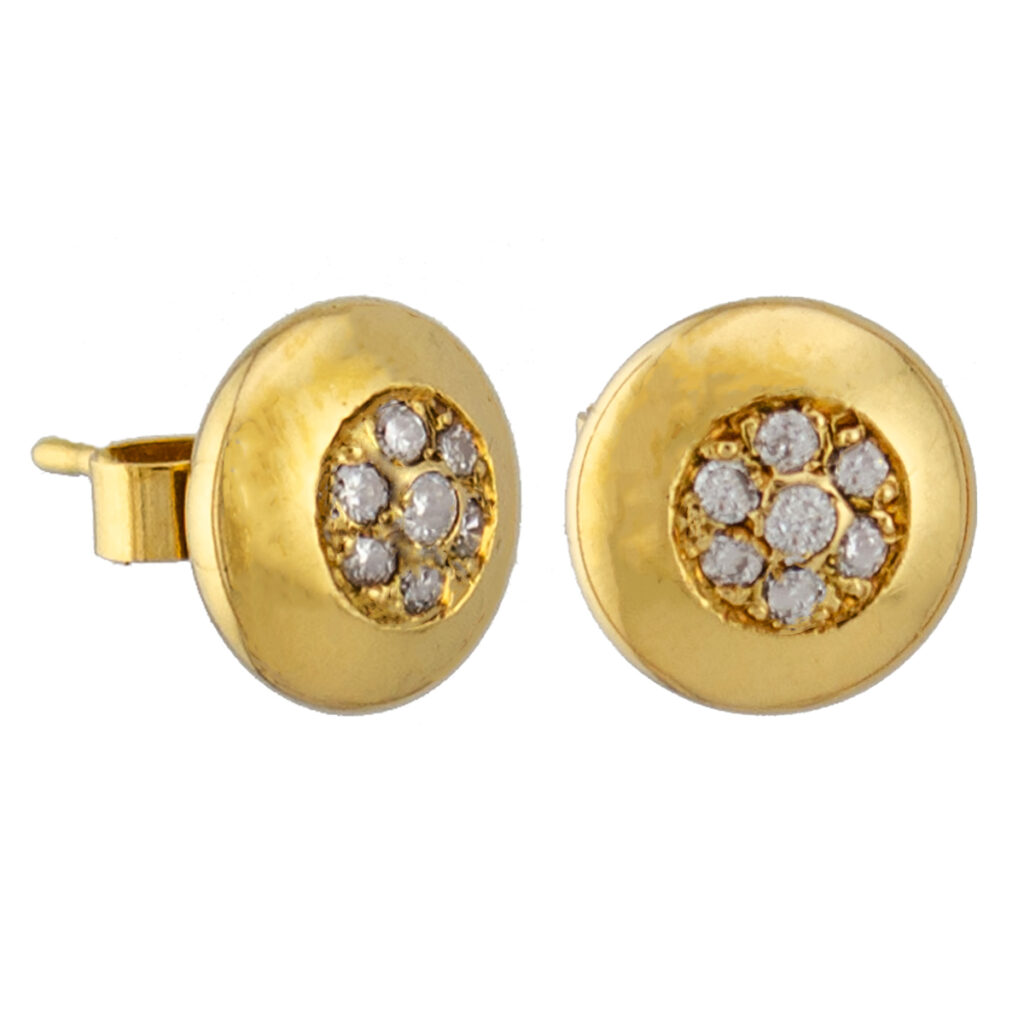 18ct Diamond Cluster Studs