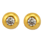 18ct Solitaire Diamond Button Studs VJ2290