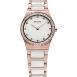 Bering IP Rose Gold White Ceramic Ladies Watch 32430-761