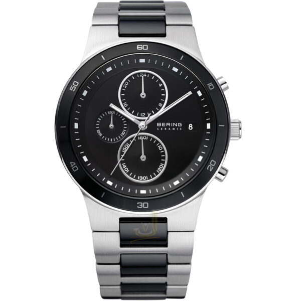 Bering Ceramic Chronograph Sapphire Glass Gents Watch 33341-742