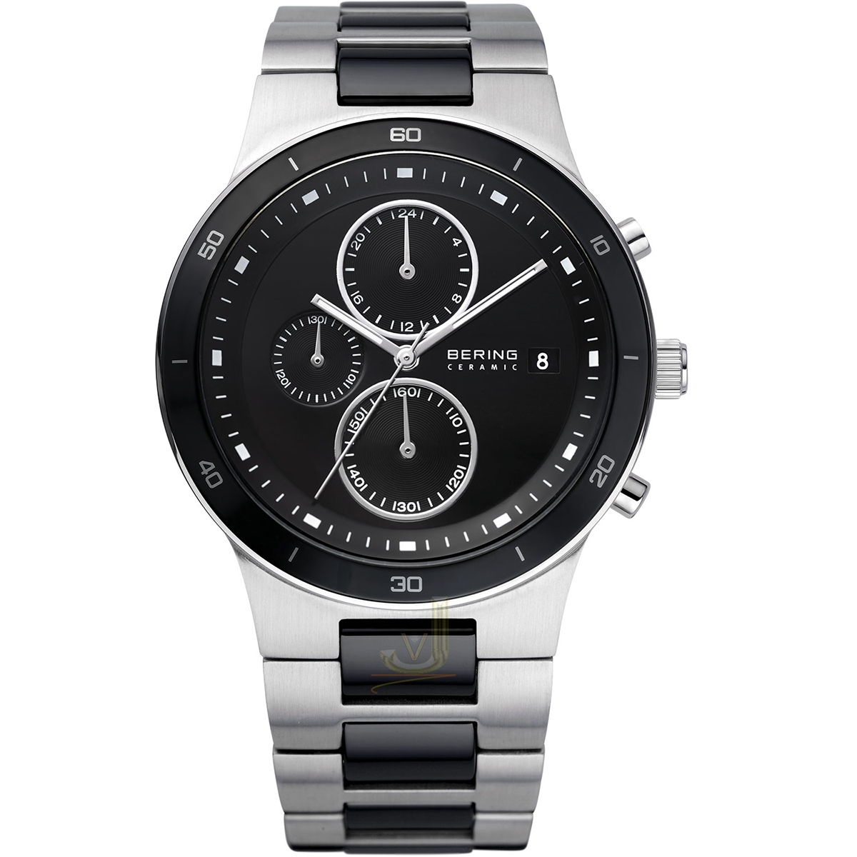 Bering Ceramic Chronograph Sapphire Glass Gents Watch 33341-742