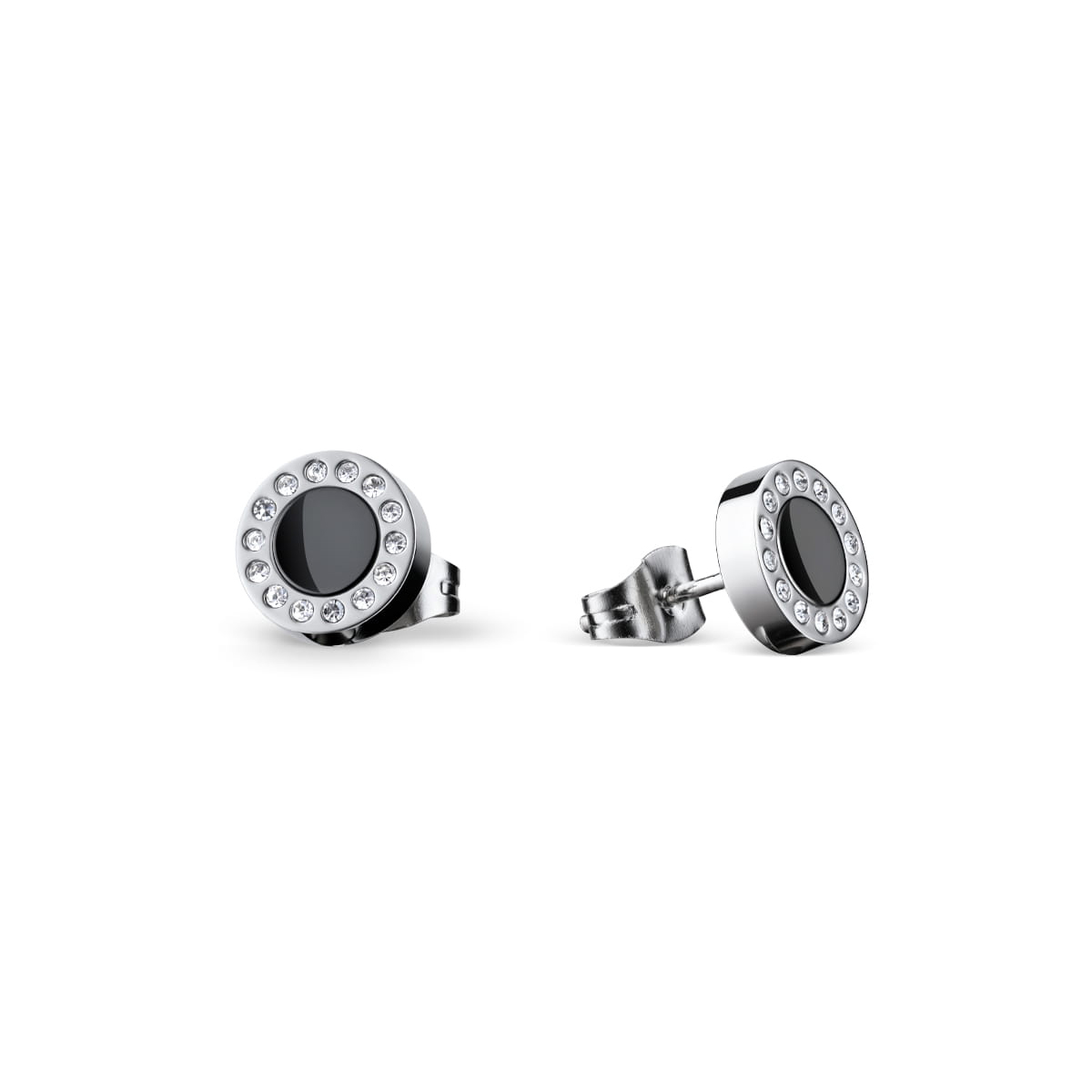 Bering Ceramic Link polished silver Studs 707-160-05