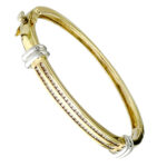 Channel set Diamond Bangle BNV002