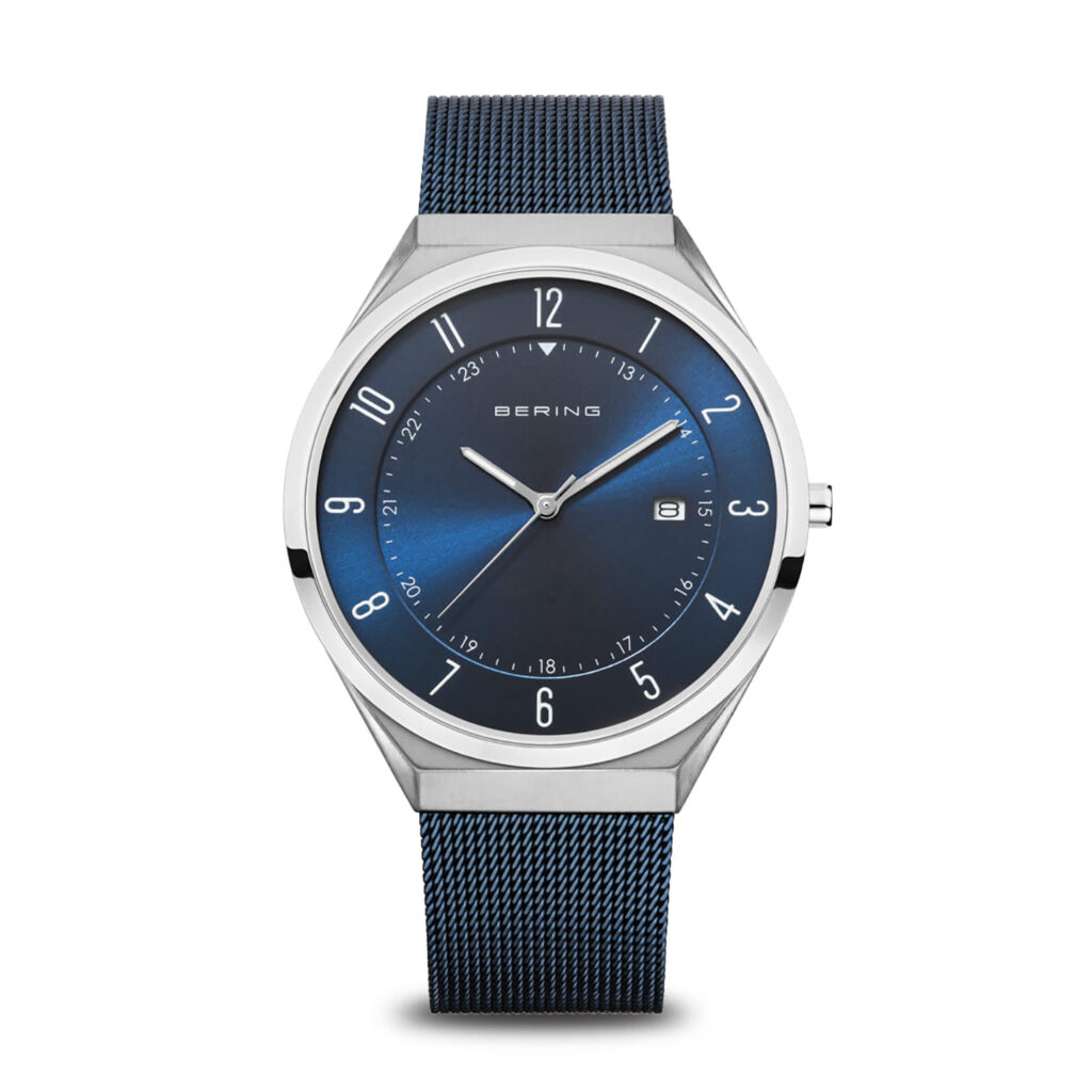18740-307 Bering Ultra Slim Blue Dial and Bracelet Watch