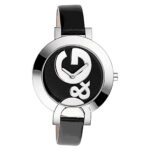 DandG HOOP LA Black Dial Ladies Watch DW0520