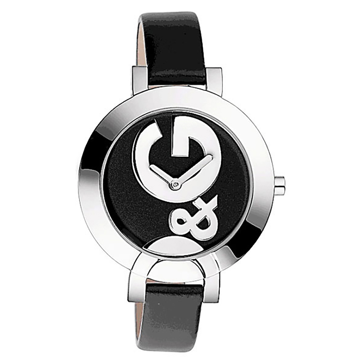 DandG HOOP LA Black Dial Ladies Watch DW0520