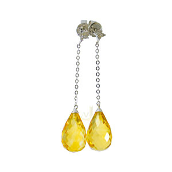 Citrine and Diamond Drops Earrings E136CT