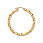 9ct Gold Twisted Hoop Earrings ER1455