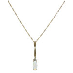 Opal Diamond pendant and Chain GC916PT313