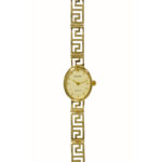 Accurist 9ct Gold Greek Design Bracelet Ladies Watch GD1500