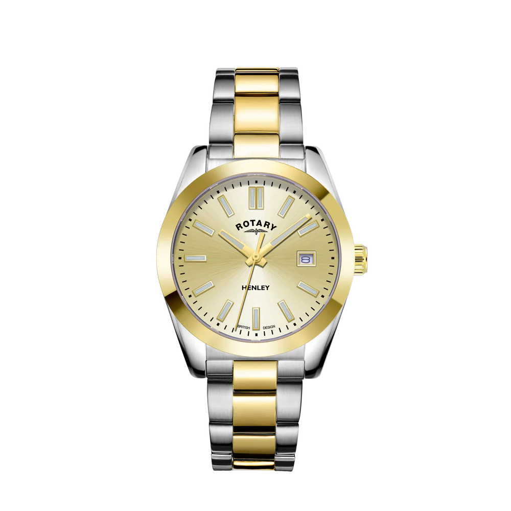 Rotary Henley Champagne Dial Ladies Watch LB05181/03