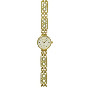 Rotary 9ct Gold Ladies Gate Bracelet Watch