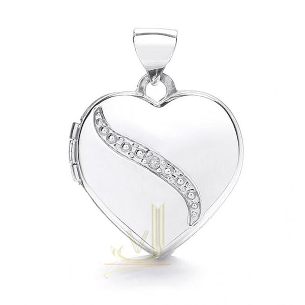 Heart Shape Locket With Diamond LK0162