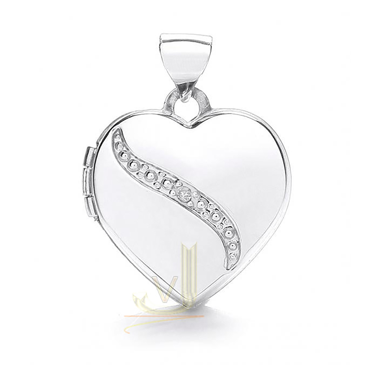 Heart Shape Locket With Diamond LK0162