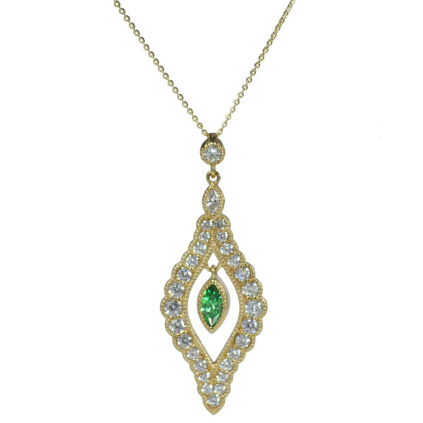 Gold Leaf Pendant Chain MM6K26GCZ