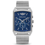 Police Blue Dial Rectangular Saleve Watch PEWJK2204803