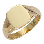 9ct Gold Square Signet Ring R0127