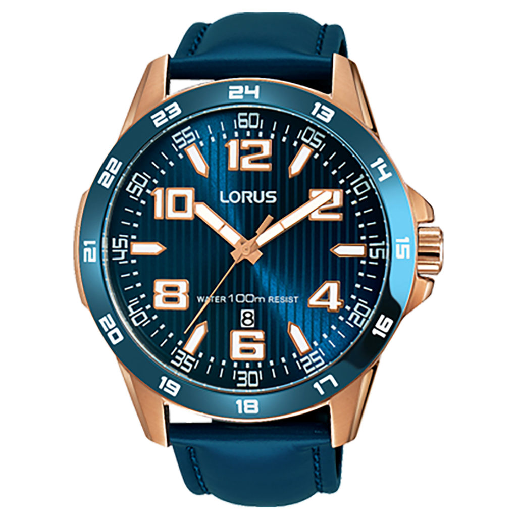 Lorus Blue Dial Sports Mens Watch RH908GX9