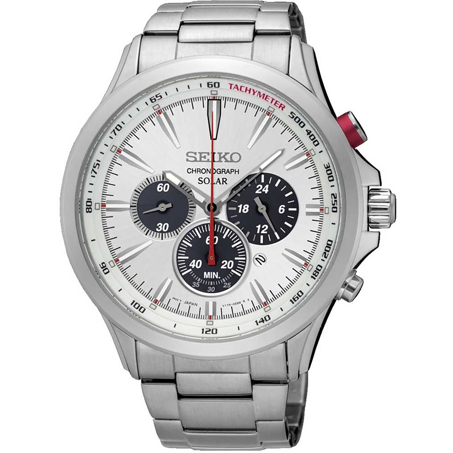 Seiko Solar Chronograph Watch SSC491P1