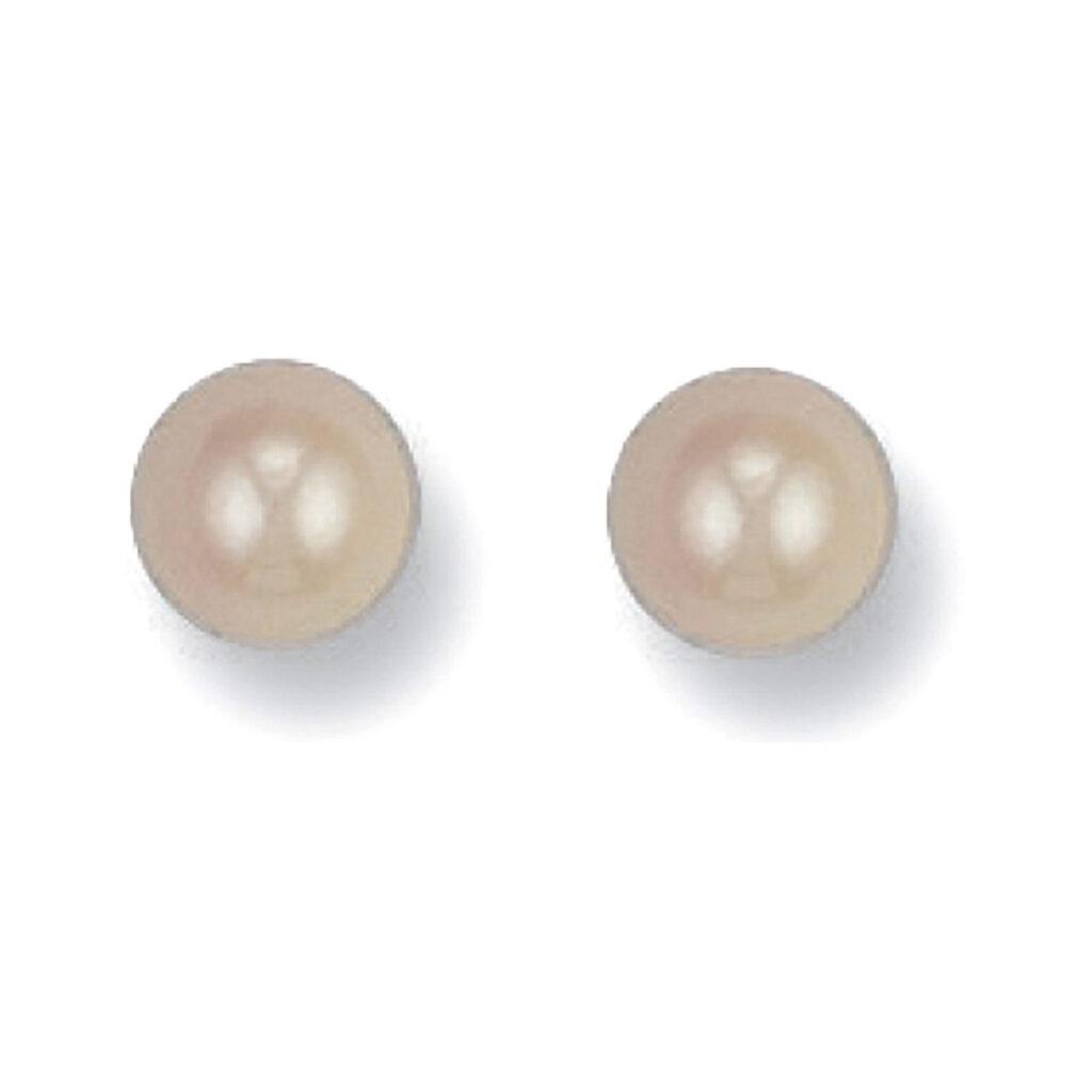 Gold 6mm Cultured Pearl Studs ST0071