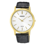 Seiko Solar Gents Leather Strap Watch SUP872P1