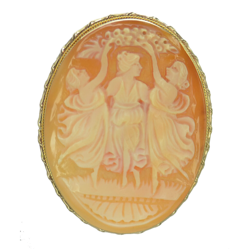 Shell Cameo Brooch-Pin VJ001