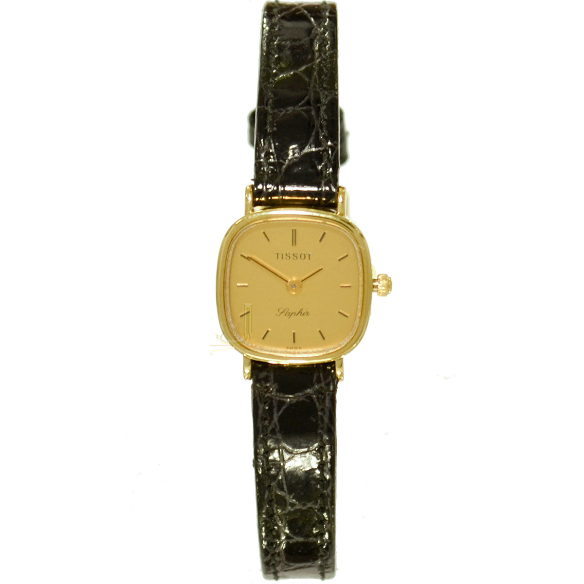 Tissot 9ct Gold Square Shape Ladies Watch T310F651