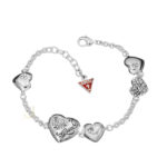 Guess Multi Concave Heart Bracelet UBB12012