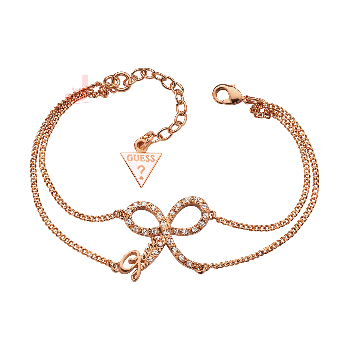GUESS Rose Gold Kiss Bow Bracelet