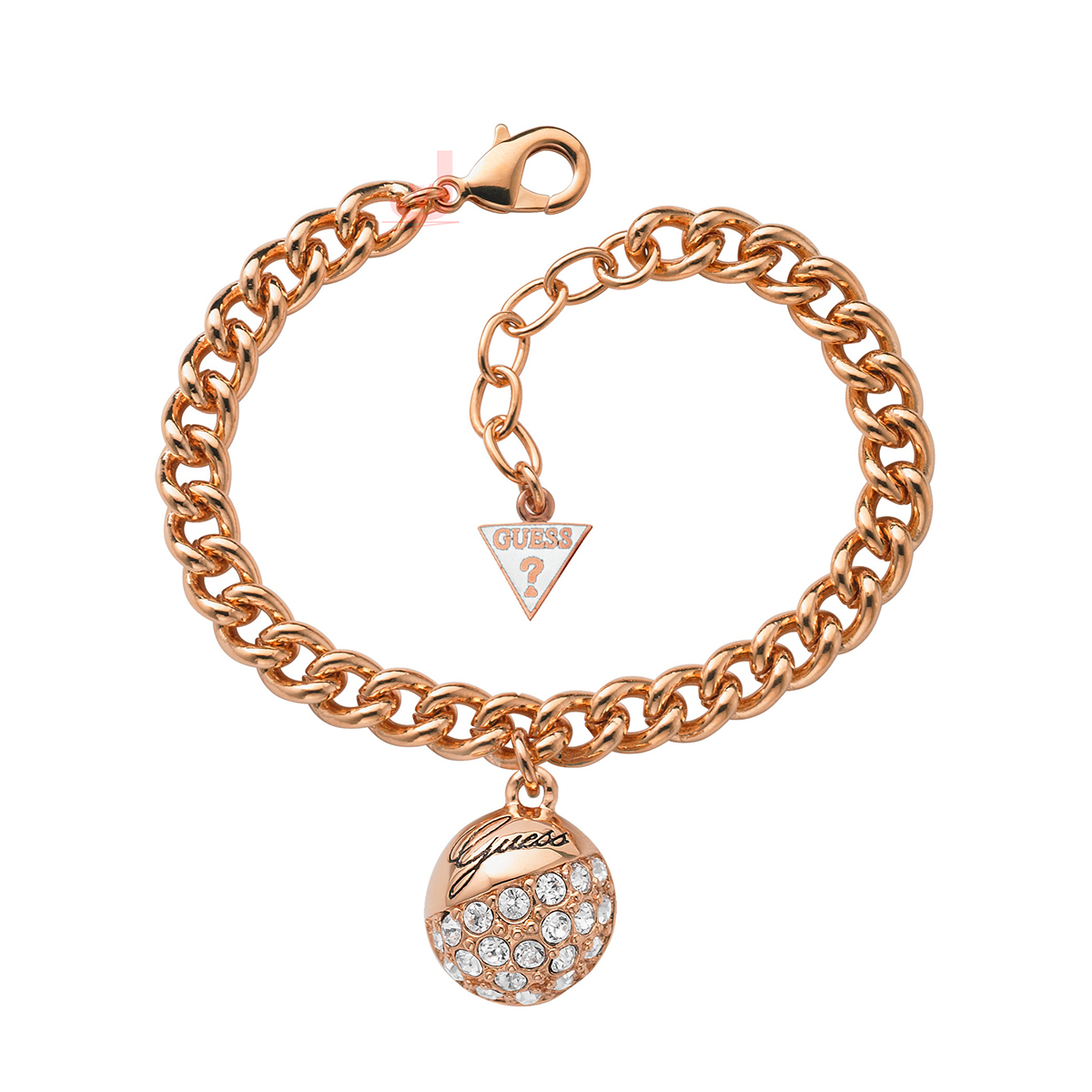 Guess Crystal Crush Ball Charm Bracelet UBB71330