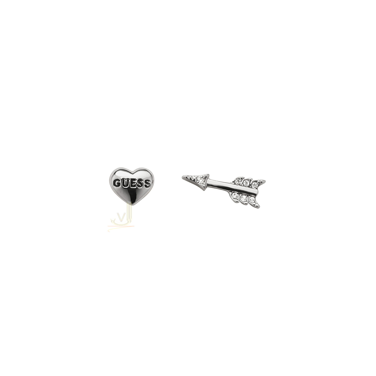 Guess Be mine Rhodium plated Earring UBE91305