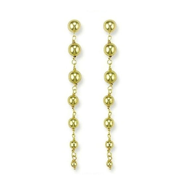 Gold 7 Balls Drop Earring ER1078