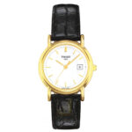Tissot 18ct Gold White Dial Ladies Watch T71312911