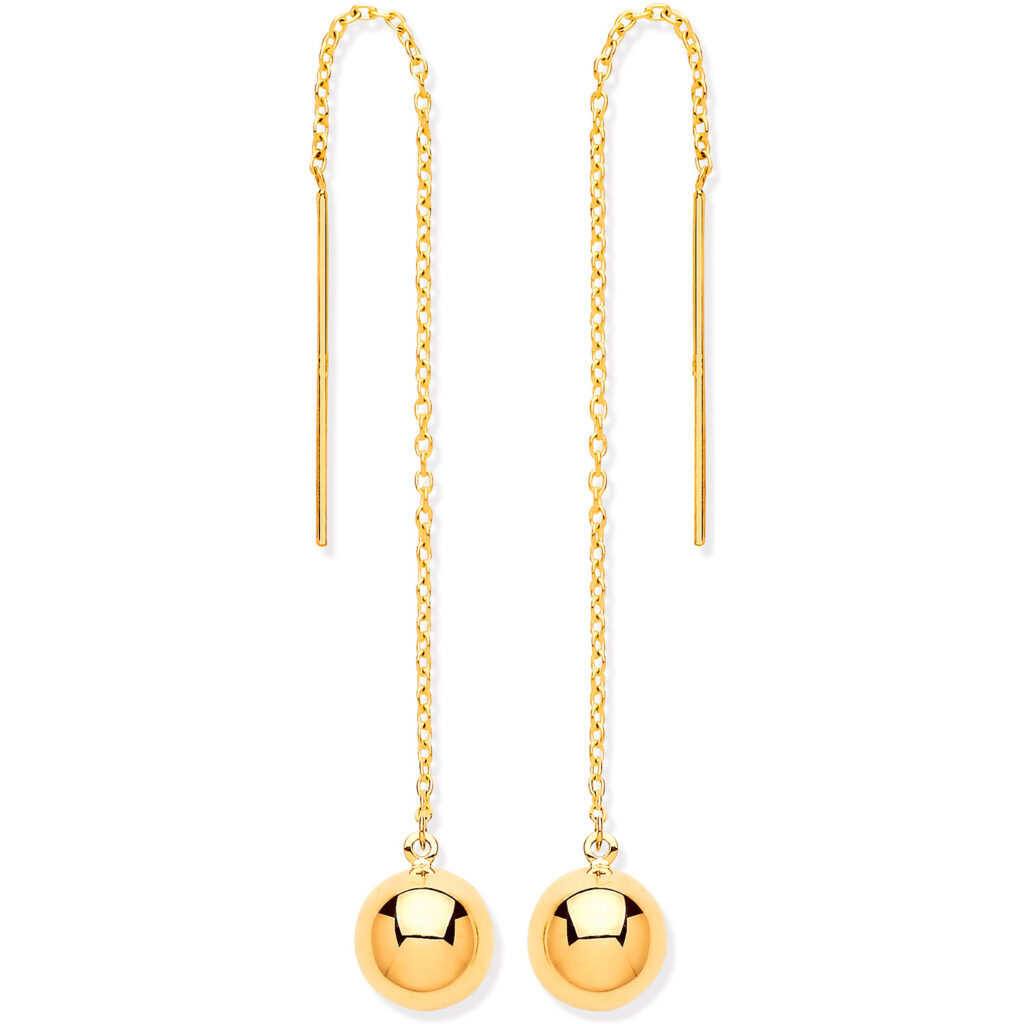Ball Chain Pull Through Earrings ER1569