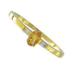 18ct Citrine and Diamond Ring ABC722-29