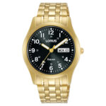 Lorus Black Dial Bracelet Watch RXN76DX9