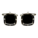 Dalaco Onyx Port Hole Cufflinks 900202