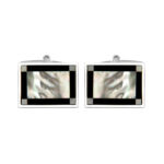 Mother of Pearl and Onyx Cufflinks 901197