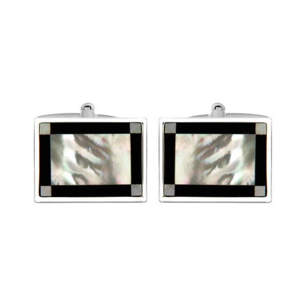 Mother of Pearl and Onyx Cufflinks 901197