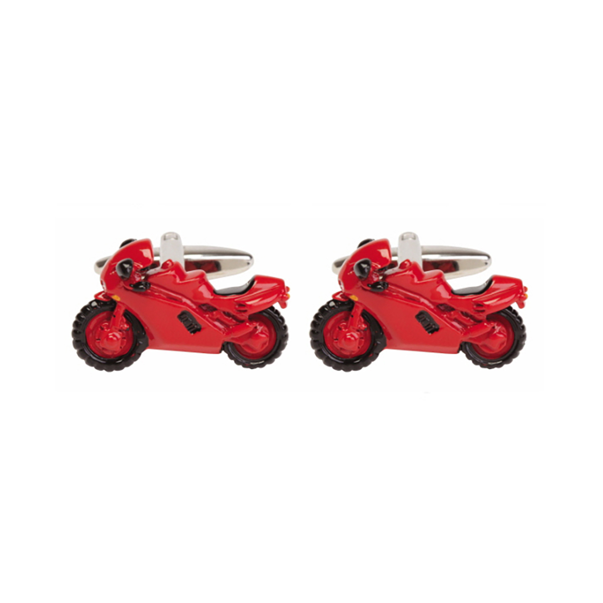 Red Sports Motor Bike Cufflinks 901460