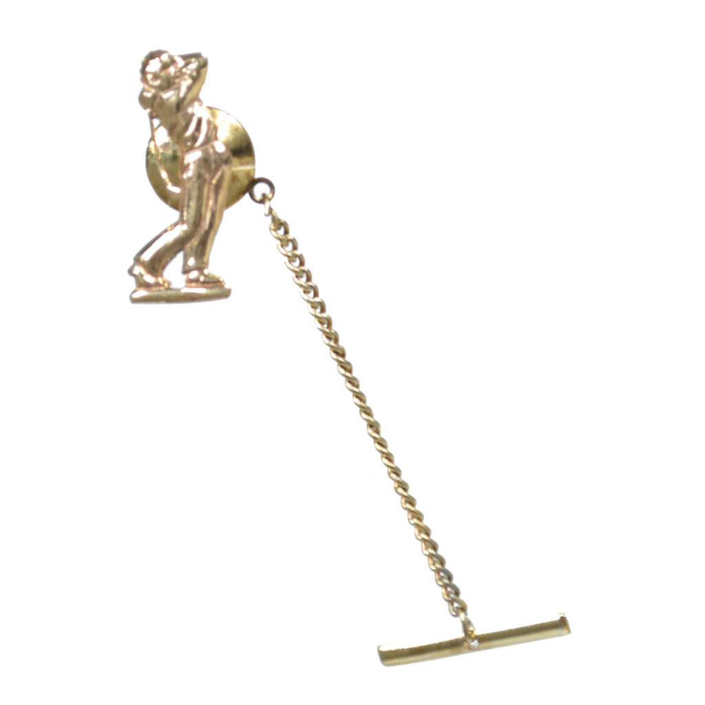 9ct Gold Golfer Tie Tack VJ009