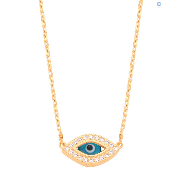Gold Evil Eye Necklace CN0665