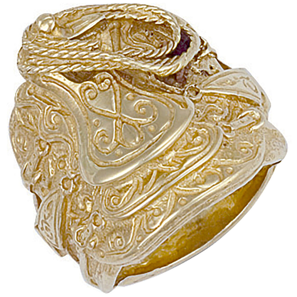 9ct yellow 9ct Gold Saddle Ring R0108