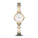 Bering white Dial Ladies Watch with polished Gold Ladies Watch 11022-714