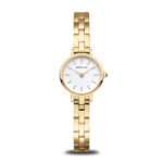 Bering white Dial Ladies Watch with polished Gold Ladies Watch 11022-734