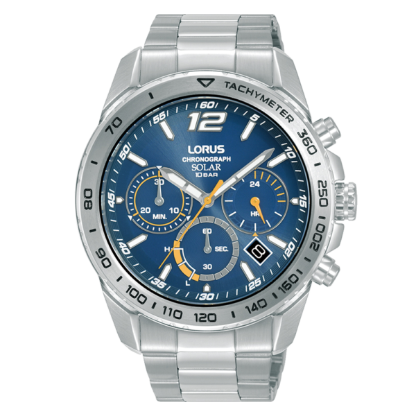 RZ511AX9 Lorus Solar Bold Blue Sports Chronograph